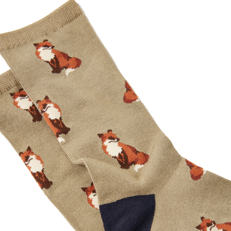 Joules Excellent Everyday Socks - Natural Fox-1